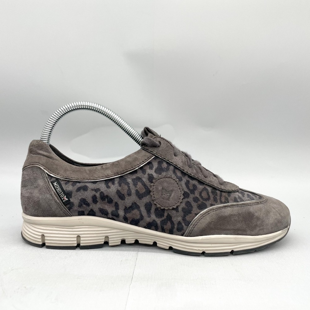 Mephisto Womens 8 Yael Sneakers‎ Shoes Leopard Print Runoff Comfort Casual Walk